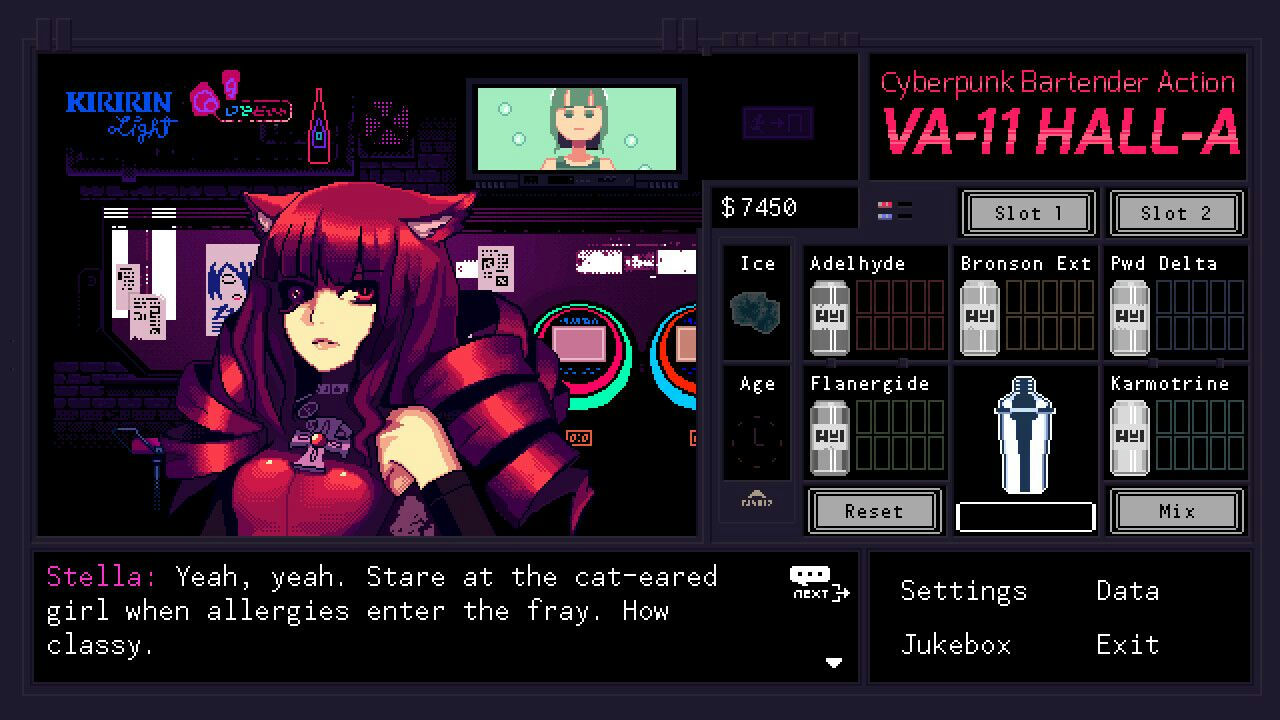 VA-11 Hall-A：赛博朋克酒保行动 Cyberpunk Bartender Action v1.3 免安装中文版[228MB]【B0501】