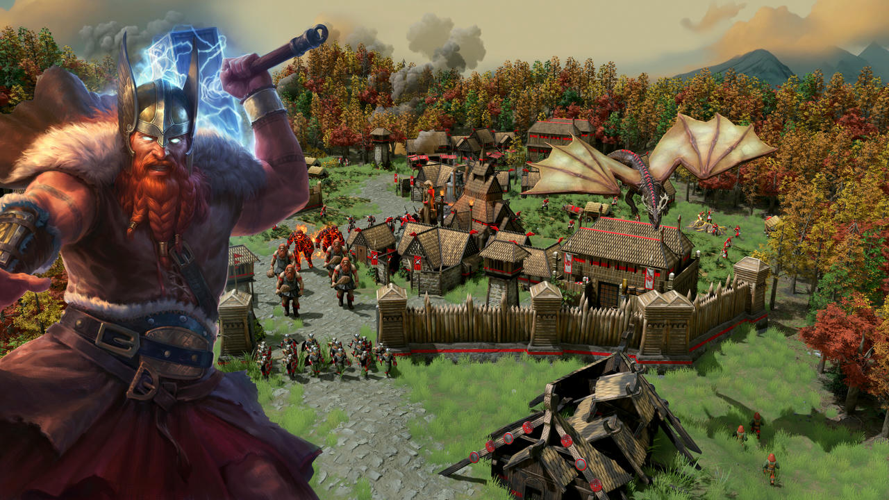 神话时代：重述高级版 Age of Mythology Retold v100.18.44294.Build.19590562.20250822+众神之柱DLC+全DLC+季票 免安装中文版[23.6GB]【B5903】